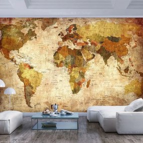 Αυτοκόλλητη φωτοταπετσαρία - Old World Map - 245x175