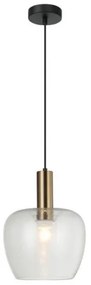 Κρεμαστό Φωτιστικό Οροφής LED 1xE27 Γυαλί Φ25cm Oliver Viokef-4322800-Διάφανο 4322800