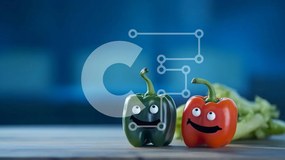 Intra Συλλεκτικό Ξύλινο Παζλ Plywood  4mm - Smiley Peppers σε ξύλινο τραπέζι με λαχανικά Σε Ξύλινο Κουτί - Διαστάσεις: 10x10 cm – 25 κομμάτια