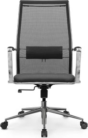 Καρέκλα γραφείου B2-163K Megapap εργονομική με ύφασμα Mesh και τεχνόδερμα χρώμα μαύρο 58x70x103/117εκ.