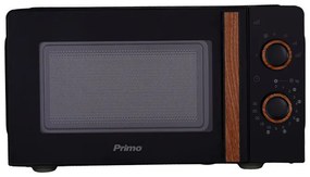 Primo PRMW-40463 Φούρνος μικροκυμάτων 20L 700W Μαύρος/wooden