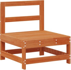 vidaXL Σετ Ξαπλώστρας Κήπου 8 pcs Κερωμένο Καφέ Στερεό πεύκο