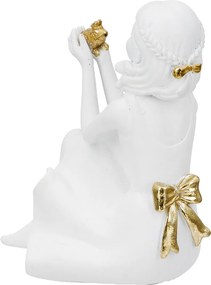 Φιγούρα Γυναίκα Πολύ Λευκό Χρυσό 11X11X24Cm 11X11X24Cm