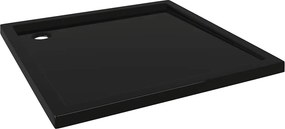 vidaXL Βάση Ντουζιέρας Τετράγωνη Μαύρη 80 x 80 εκ. από ABS