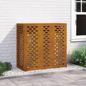 vidaXL Κάλυμμα κλιματιστικού Σκ rusty 110 x 50 x 105 εκ