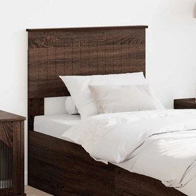 vidaXL Κεφαλάρι με κεφαλάρι Καφέ δρυς 75 cm Επεξεργασμένο ξύλο