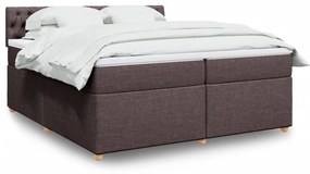 ΚΡΕΒΑΤΙ BOXSPRING ΜΕ ΣΤΡΩΜΑ ΣΚΟΥΡΟ ΚΑΦΕ 200X200 ΕΚ. ΥΦΑΣΜΑΤΙΝΟ 3286797