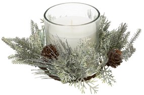 Χριστουγεννιάτικο Αρωματικό Κερί 210gr (Φ9x9) A-S White 176004