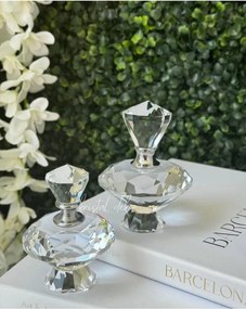 Σετ 2 τεμαχίων διακοσμητικά μπουκάλια με βάση από κρύσταλλο 5x6 cm - Χρυσό 5 x 6