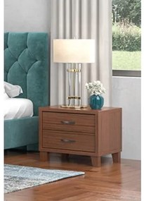 Savvidis Furniture  Κομοδίνο Ν5 54x44x48εκ Καρυδί Μελαμίνη BEST-890019