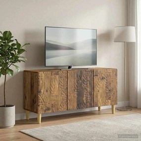 VidaXL Ντουλάπι TV 99 x 34,5 x 50 εκ. Παλαιωμένο ξύλο