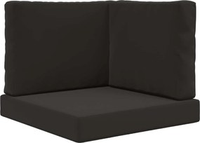 vidaXL Μαξιλάρι Καναπέ Εξωτερικού Χώρου 3 pcs Μαύρο Πολυεστέρας