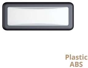 Απλίκα φωτιστικό LED Minos πλαστικό ανθρακί Viokef-4189700-Ανθρακί 4189700