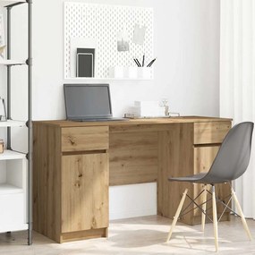 vidaXL Γραφείο artisan δρυς 140 x 49 x 76 εκ. Επεξεργασμένο ξύλο