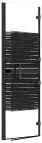 vidaXL Καμπίνα Μπανιέρας Πτυσσόμενη Μαύρη 100 x 140 εκ. από ESG
