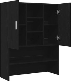 vidaXL Ντουλάπι Πλυντηρίου Μαύρη Δρυς 70,5 x 25,5 x 90 εκ.