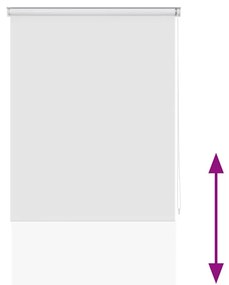 vidaXL Κουρτίνα Μπάνιου Ρολό Λευκή 80 x 240 εκ.