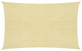 vidaXL Πανί Σκίασης Μπεζ 3 x 6 μ. από HDPE 160 γρ/μ²