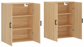 vidaXL Ντουλάπια Τοίχου 2 τεμ. Sonoma Δρυς 69,5 x 34 x 90 εκ.