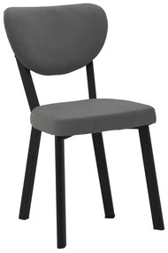Intrahome Καρέκλα Joley Intrahome ανθρακί βελούδο-πόδι μαύρο μέταλλο 45x39x86.5εκ | SKU: INTRAPA-201111160