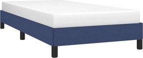 vidaXL Σκελετός Κρεβατιού Χωρίς Στρώμα Μπλε 90x200 εκ. Υφασμάτινο
