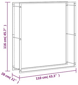 ΡΑΦΙΕΡΑ ΚΑΥΣΟΞΥΛΩΝ 110X28X116 ΕΚ. ΑΠΟ ΑΝΟΞΕΙΔΩΤΟ AΤΣΑΛΙ 357865