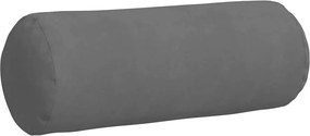 vidaXL Μαξιλάρια Στήριγμα 2 pcs Σκούρο Γκρι Ø 25 x 70 cm