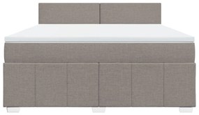 ΚΡΕΒΑΤΙ BOXSPRING ΜΕ ΣΤΡΩΜΑ TAUPE 180X200 ΕΚ. ΥΦΑΣΜΑΤΙΝΟ 3287144