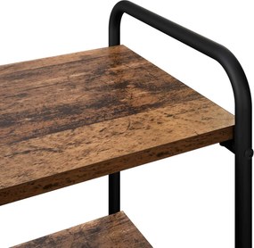 vidaXL Τραπέζι κονσόλας Παλαιωμένο ξύλο 80 x 35 x 75 cm