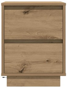 vidaXL Κομοδίνο με φώτα LED Artisan Oak 38x34x50 cm