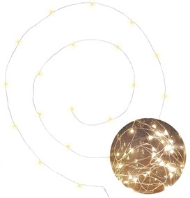 Διακοσμητική Γιρλάντα Μπαταρίας Με 20 MicroLED Φωτάκια A-S Silver 155585