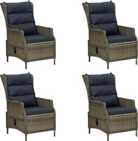 vidaXL Σετ Τραπεζαρίας Κήπου 5 Τεμαχίων Καφέ