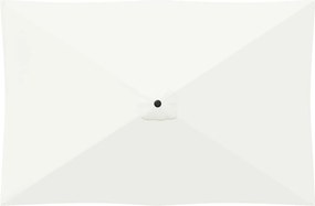 vidaXL Ομπρέλα Κήπου 200 x 300 cm Πολυεστέρας Ορθογώνιος Κρεμ