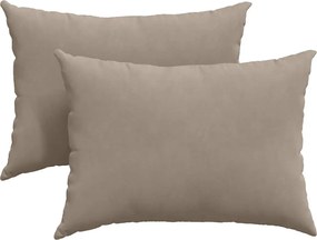 vidaXL Μαξιλάρι Καναπέ 2 pcs Taupe 70 x 50 cm ύφασμα