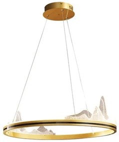 Κρεμαστό Φωτιστικό Οροφής Led Χρυσό 144-15003 Eurolamp-144-15003-Χρυσό 144-15003