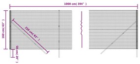 ΣΥΡΜΑΤΟΠΛΕΓΜΑ ΠΕΡΙΦΡΑΞΗΣ ΠΡΑΣΙΝΟ 1,6X10 Μ. ΓΑΛΒΑΝΙΣΜΕΝΟ ΑΤΣΑΛΙ 154052