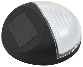 vidaXL Φωτιστικά Εξωτερικού Χώρου Επιτοίχια 12 τεμ LED Στρογγυλά Μαύρα