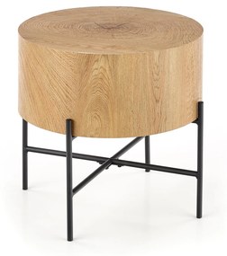 BROOKLYN-S c. table natural oak / black DIOMMI V-CH-BROOKLYN-S-LAW