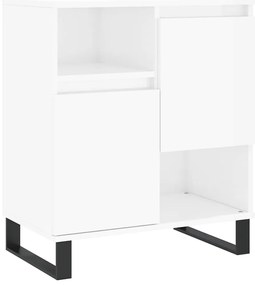 vidaXL Ντουλάπι Γυαλιστερό Λευκό 60x35x70 εκ. από Επεξεργασμένο Ξύλο