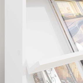 vidaXL Ράφι Περιοδικών Λευκό 70 x 41 x 96 εκ. Επεξεργασμένο Ξύλο