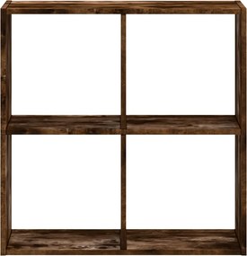 vidaXL Βιβλιοθήκη Καπνιστή Δρυς 68,5x32x68,5 εκ. από Επεξεργ. Ξύλο
