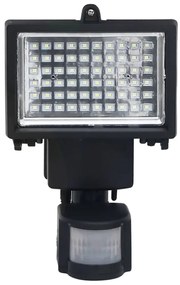 vidaXL Προβολέας Κήπου Ηλιακός LED με Ανιχνευτή Κίνησης Μαύρος