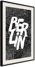 Αφίσα - Negative Berlin [Poster] - 20x30 - Μαύρο - Με πασπαρτού