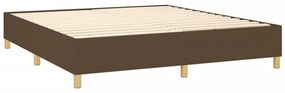 ΚΡΕΒΑΤΙ BOXSPRING ΜΕ ΣΤΡΩΜΑ ΣΚΟΥΡΟ ΚΑΦΕ 180X200 ΕΚ ΥΦΑΣΜΑΤΙΝΟ 3142276