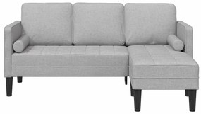 vidaXL Σετ Καναπέ Σκούρο γκρι 173 x 131 x 67 εκ ύφασμα