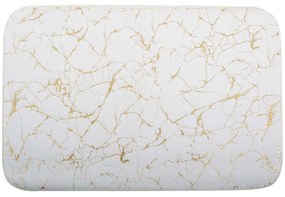Πατάκι Μπάνιου Marble Effect 826049 50x80cm White-Gold Ankor 50 X 80 50x80cm PVC