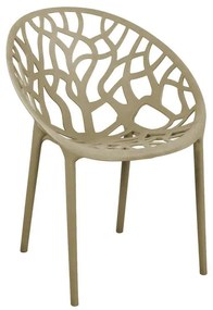 Καρέκλα - Πολυθρόνα Daren pp σε cappuccino απόχρωση 59x60x79,5 εκ. 59x60x79.5 εκ.