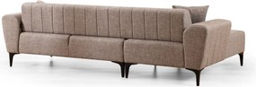 Corner Sofa-Bed Hamlet Left - Light Brown Light Brown