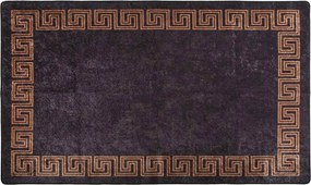 vidaXL Χαλί Πλενόμενο Μαύρο / Χρυσό 120 x 180 εκ.