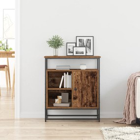 vidaXL Μπουφές Παλιού Ξύλου 69x35x80 εκ Επεξεργασμένο Ξύλο και Χάλυβας